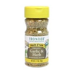 Frontier Natural Salt-Free Garlic & Herb Seasoning (6x2.7 Oz)