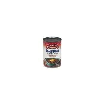 Little Bear Black Refried Beans Low Fat (12x16 Oz)