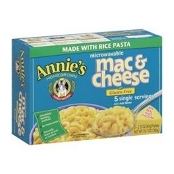 Annie's Homegrown Rice Pasta & Wisconsin Cheddar Mac & Cheese (6x10.7 Oz)