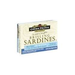 Crown Prince Brisling Sardines in Water (12x3.75 Oz)