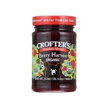 Crofters Fruit Spread Organic Premium Berry Harvest 16.5 oz case of 6