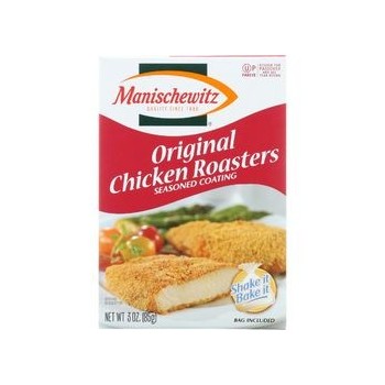 Manischewitz Seasoned Coating Crumb Mix Original Chicken Roasters 3 oz case of 12