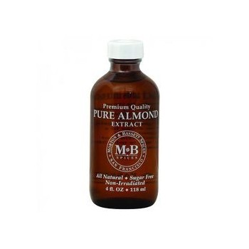 Morton & Bassett Seasoning Almond Extract Pure 4 oz Case of 3