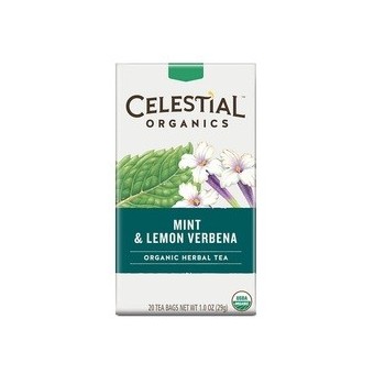 Celestial Seasonings Organic Herbal Tea Mint & Lemon Verbena (6x20 BAG)