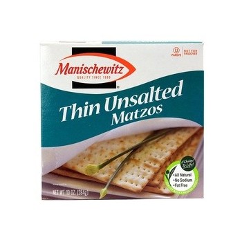 Manischewitz Matzo, Thin Unsalted (12x10 OZ)