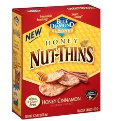 Blue Diamond Honey Cinnamon Nut Thins (12x4.25 OZ)