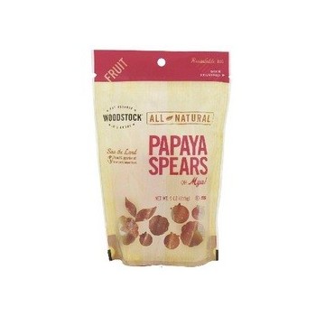 Woodstock Unslph Papaya Spear (8x9OZ )