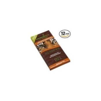 Endangered Species Dark Chocolate Bar Espresso Tiger (12x3 Oz)