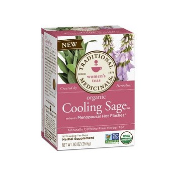 Traditional Medicinals Tea Organic Herbal Cool Sage (6x16 Bags)