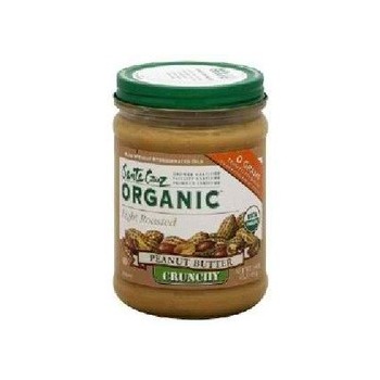 Santa Cruz Organics Lgt Crnchy PButter (12x16OZ )