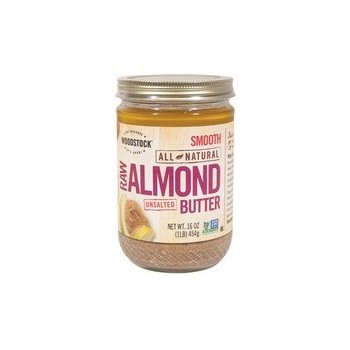 Woodstock Natural Almond Butter Raw (12x16Oz)