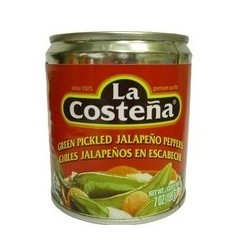 La Costena Green Pickled Sliced Jalapeno Peppers (24x7Oz)