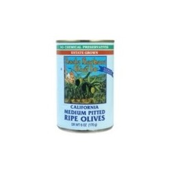 Santa Barbara Black Medium Pitted Olives (12x6 Oz)