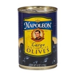 Napoleon Black Pitted Olives (12x6Oz)