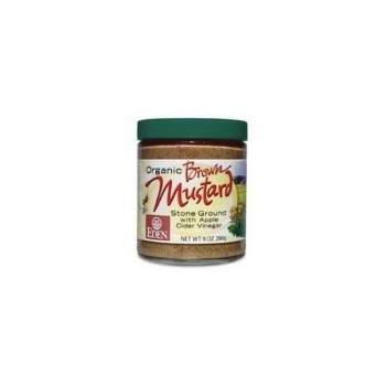 Eden Foods Brown Mustard Glass (12x9 Oz)