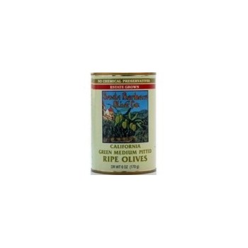 Santa Barbara Cal Green Pitted Olives (12x6 Oz)