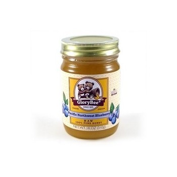 Glorybee Raw Northwest Blueberry Honey (6x18Oz)